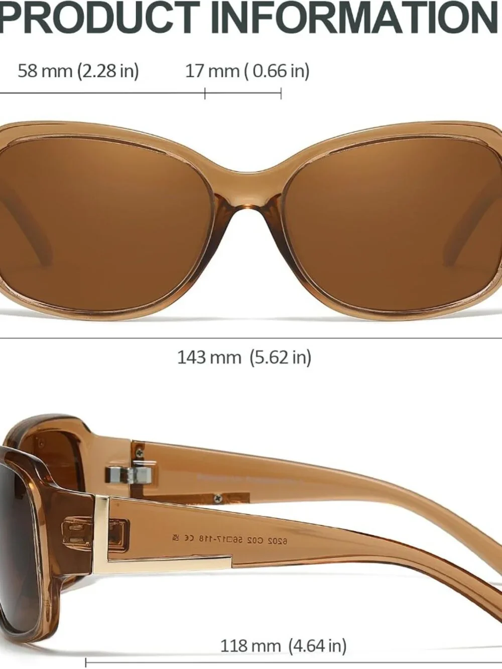 Trendy Women's Polarized Sunglasses - Lightweight Curved Design UV400 Protection